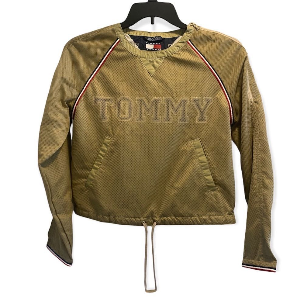 Tommy Hilfiger Y2K Vintage millennium pullover shirt jacket mesh 90’s medium M